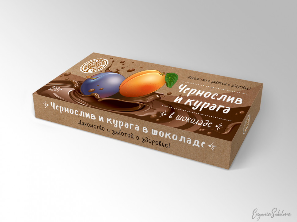  Чернослив и курага в шоколаде, 220г в Южноуральске