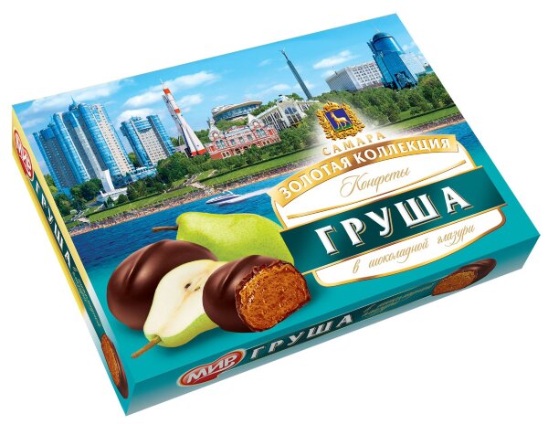 №2 КФ МИР Груша в шоколадной глазури 160г  в Южноуральске