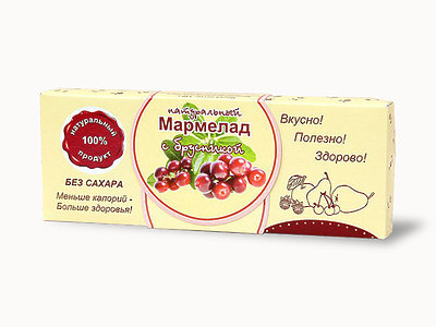  Мармелад натуральный "Брусника" 140г в Южноуральске