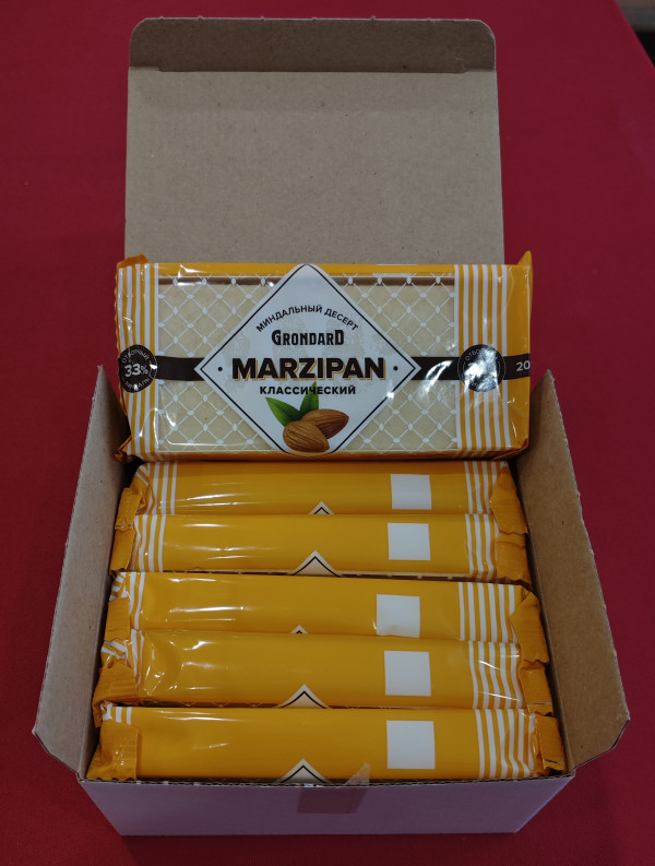 №1 TM Grondard      (11133) Марципан 33%, (блок 6 шт по 200г)             в Южноуральске