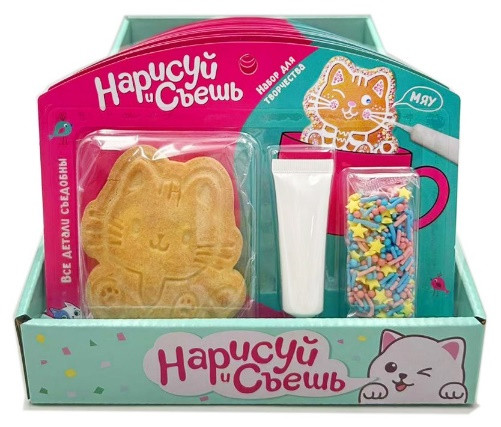 №3 Набор для творчества Нарисуй и съешь "Котёнок" (блок 12шт 59г) в Южноуральске
