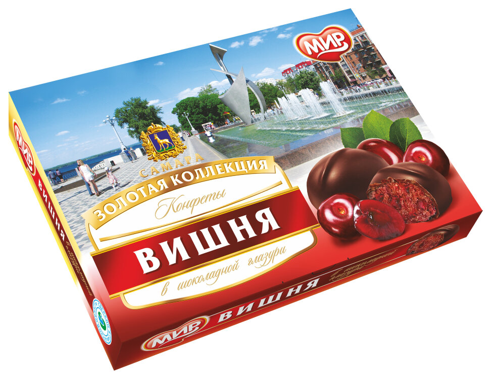  КФ МИР Вишня в шоколадной глазури 160г в Южноуральске