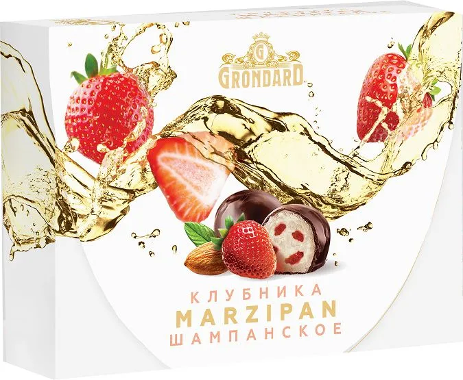  TM Grondard       (10185) Конфеты глазированные Марципановые Клубника и Шампанское, 98г в Южноуральске